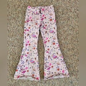 Girls Wrangler Barbie Pink Flared Jean